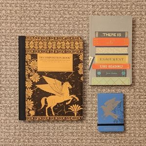 *LAST CHANCE* 3 Notebooks (Pegasus, Austen, Ravenclaw)